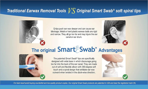 32 Spiral Ear Wax Removal Replacement Tips Only (No Handle). 32 Replaceable Soft Silicon Tips. Spiral Swab Tips. Safe Ear Cleaning Tips Replaceabl...