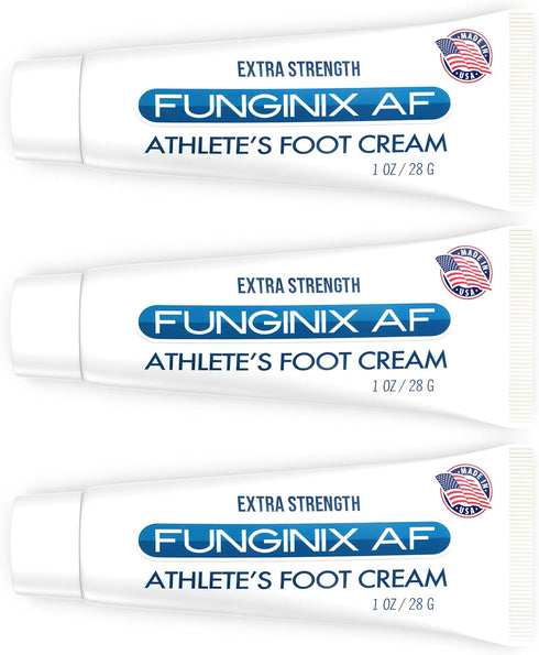 FUNGINIX AF Athletes Foot Cream - Topical Anti-Fungal Treatment, Eliminates Athlete's Foot Infections, Safe & Effective (3 Tubes)...