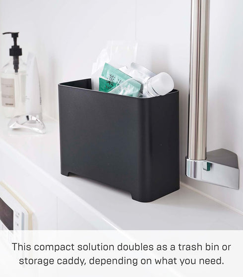 YAMAZAKI Home Tower Bathroom Storage Organizer Self-Draining Corner Shower Caddy For Shampoo Soap Or Cleaning Supplies, 6" - Abs Plastic -...