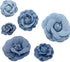 YXQ 6Pcs Fabric Flower 3 Sizes Denim Flowers Decoration DIY Crafts...