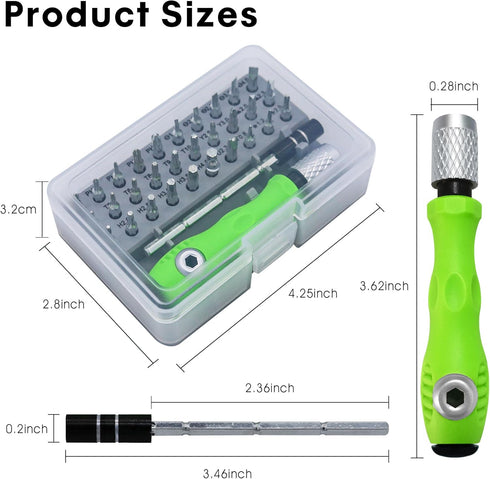32 in 1 Small Magnetic Screwdriver Set for DJI Mini 4 Pro/Mini 3 Pro Mavic 3/Air 3 Avata Drone Tiny Screwdriver Kit for Eyeglass Watch Phone Lapto...