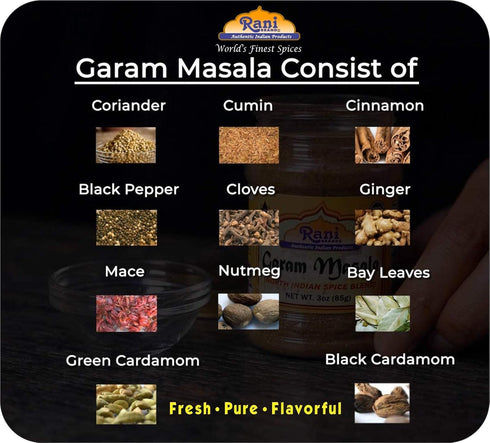 Rani Garam Masala Indian 11 Whole Spices Blend 14oz (400g) ~ All Natural, Salt-Free | Vegan | No Colors | Gluten Friendly | NON-GMO | Indian Origi...