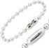 4.5” Beaded Ball Keychains (100 Pack) Stainless Steel (SS) Bead Size #6 Tag Chains USA Made...