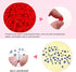 TOAOB 500pcs Pom Poms 1cm Craft Pom Poms Red Fuzzy Pompoms Balls Arts and Crafts Supplies with Googly Wiggle Eyes for DIY Crafts Projects Home Dec...