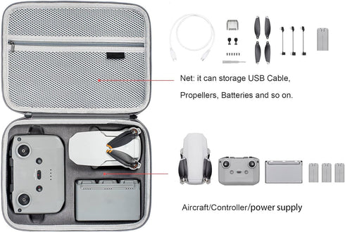 Tomat Mini 4K Carrying Case, Portable Travel Bag for DJI MINI 4K/Mini 2 /Mini 2 SE Fly More Combo Accessories...