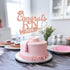 Rose Gold Glitter Congrats RN 2025 Cake Topper - 2025 Graduation Party Decoration, 2025 Nurse Congrats Grad Photo Prop...