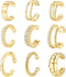 9Pcs Gold Ear Cuffs for Women Non piercing, 14K 18k Gold Plated Ear cuff earrings for Women Cartilage Clip Cuff Earrings Jewelry for women...