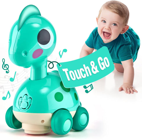 Baby Toys 6-12 Months - Touch & Go Musical Light Infant Toys Baby Crawling Baby Toys 12-18 Months, Tummy Time Toys for 1 Year Old Boy Gifts Girl T...
