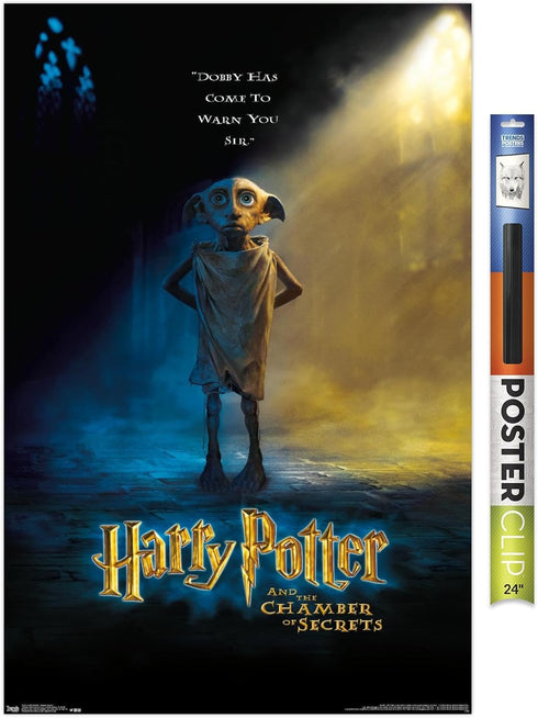 Trends International Harry Potter and the Chamber of Secrets - Dobby One Sheet Wall Poster, 22.375" x 34", Premium Poster & Clip Bundle...
