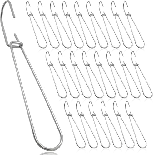 Pattern Hooks 24 Pcs Metal Pattern Hangers 7.3" Sewing Pattern Making Paper Storage Hanging Hook...