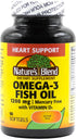 Nature's Blend Omega-3 Fish Oil 1200 mg and Vitamin D3 1000 IU 90 Softgels...