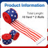 ZOCONE 2 Rolls 20 Yard Red White Blue Patriotic Ribbon Star and Striped Wired Ribbon for 4th of July, Independence Day, Memorial Day, Wreath Makin...