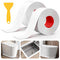 Caulk Tape, 2 Rolls Caulking Tape Sealant Strip, White Caulk Tape Waterproof Self Adhesive, Bathroom Shower Bathtub Toilet Caulk Strip with Sealin...