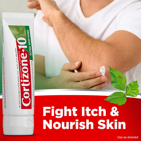 Cortizone 10 Maximum Strength Ultra Soothing Anti-Itch Cream, 1% Hydrocortisone Creme, 2 oz....