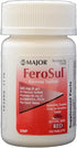 Ferrous Sulfate FC 325mg (5GR) Generic for Feosol Red Tablets 100 Tablets per Bottle 3 Pack Total 300 Tablets...