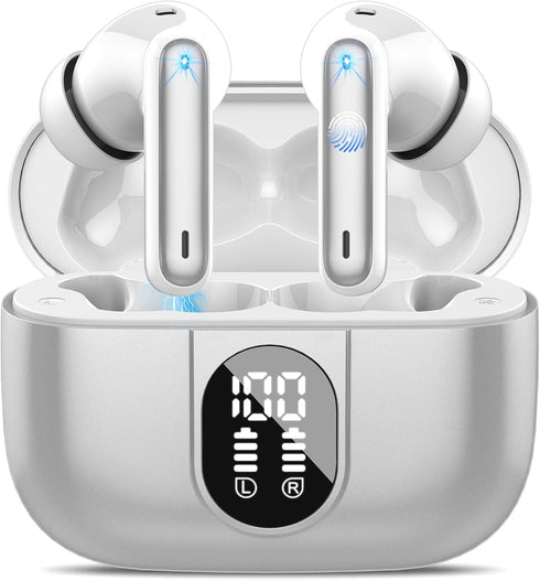 Wireless Earbuds, Bluetooth Headphones HiFi Stereo, 40H Playtime in-Ear Earbud, 2024 Bluetooth 5.3 Earbuds with LED Power Display, IP7 Waterproof ...