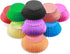 qiqee 500pcs Foil Cupcake Liners For Baking Standard Size Thick ? Sturdy Oil Resistance, 10 Color Baking Cups Muffin Liners Paper(Standard Size 2i...