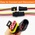 18 AWG 3 Pin Connector Waterproof Wire Connectors 3 Pin Automotive Electrical Connectors Quick Disconnect 3 Wire Connectors with 18 Gauge Wire (10...