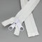 Leekayer 2PCS #10 40 Inch Heavy Duty Zippers for Sewing Separating Large Plastic Zipper White Tape with Double Pull Tab Slider, Sleeping Bag, Boat...