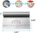 Pro Dough Pastry Scraper/Cutter/Chopper Stainless Steel Mirror Polished with Measuring Scale Multipurpose- Cake, Pizza Cutter - Pastry Bread Separ...