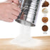 Stainless Steel 3 Cups Flour Sifter for baking | Rotary Hand Crank Powdered sugar shaker and flour duster|...