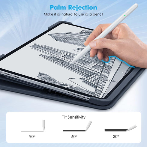 MoKo Stylus Pen for iPad, Alternative to Apple Pencil USB-C for iPad Pro 13/11" (M4) 2024, iPad Pro 12.9/11", iPad Air 13/11" (M2) 2024/6/5/4/3, i...