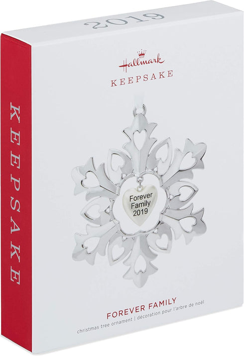 Hallmark Keepsake Christmas 2019 Year Dated Forever Family Snowflake Ornament, Metal...