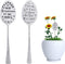 2 Packs Garden Marker Friendship Gift, Metal Silver Spoon Plant Markers, Humor Plant Label Gift, Creative Plant Markers Spoon for Plants Herbs or ...