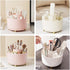 Makeup Organizers Countertop, 360° Rotate Makeup Brush Holder Organizer, 5 Slot Vanity Organizer, Countertop Organizers for Vanity, Desktop, Bathr...
