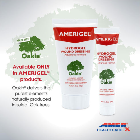 AMERIGEL Hydrogel Wound Dressing (1 oz.) - Provides Moisture-Rich Healing Environment for Dry Wounds...