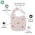 Snap Muslin Bibs for Girls, 3-Pack Baby Bibs for Infants, Newborns and Toddlers, 100% Cotton Muslin Absorbent & Soft Layers, Adjustable Snaps,"Spr...