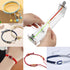 Jig Bracelet Maker, Bracelet Braiding Tool, U Shape Paracord Bracelet Making Kit, Kit DIY Hand Knitting Bracelet Jig with 2 Clips and Wrist Measur...