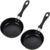 Tessco 2 Pieces Mini Cast Iron Skillet 4.7 Inch Round Mini Non Stick Fry Pan Single Egg Frying Pan with Heat Resistant Handle for Cooking Baking C...