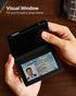 YESIIW Slim Wallet for Men - Pop up Card Holder Mens Wallet with RFID Protection Leather Wallets with ID Window and Metal Case Black...