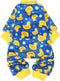 PUPTECK Soft Fleece Dog Pajamas for Small Medium Dogs, Adorable Puppy Sweaters Clothes Jumpsuit Pjs, Lightweight Cat Coat Pet Apparel, Blue, S...