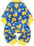 PUPTECK Soft Fleece Dog Pajamas for Small Medium Dogs, Adorable Puppy Sweaters Clothes Jumpsuit Pjs, Lightweight Cat Coat Pet Apparel, Blue, S...