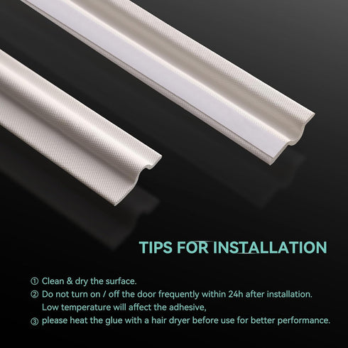 MOPMS Draft Stopper Sweep, Door Weatherproofing Stripping, Window Seal Strip Self-adhisive Soundproof Cuttable Weather Length 13.12 Ft (2 Pcs x 6....