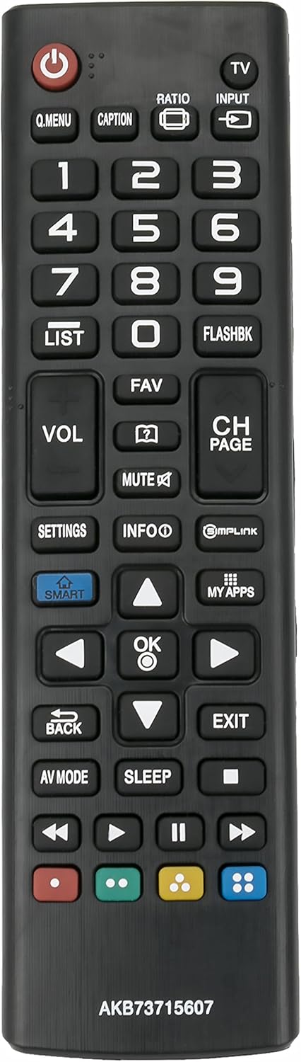 New AKB73715607 Replace Remote fit for LG LED TV 42LN5200UM 47LN5200UB 42LN5400UA AGF76692601 32LN5300UB 32LN530B 39LN5300 42LN5200 60PB6650UA 60P...