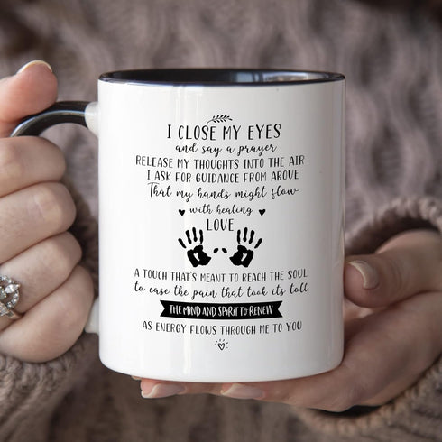 YouNique Designs Massage Therapist Coffee Mug, 11 Ounces, Masseuse Gifts, Massage Therapist Gifts For Women (Black Handle)...