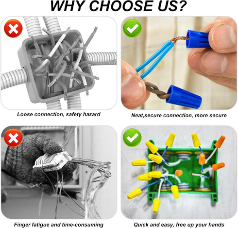 Wire Twister Tool for Drill, 2pcs Wire Stripper for Drill Wire Stripping Tool, Wire Nut Twister for Drill, Wire Connector Socket with 1/4" Chuck, ...