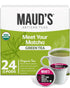 Maud's Organic Matcha Green Tea Pods, 24 ct, Recyclable Single Serve Tea Pods – 100% Gourmet Blended Tea Leaves, Compatible with Keurig K Cups Mak...