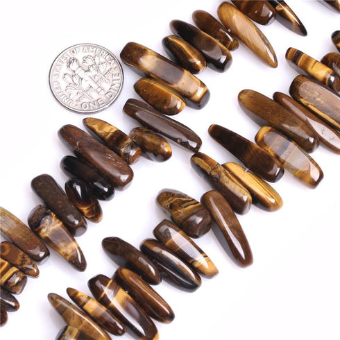 JOE FOREMAN Tiger Eye Beads for Jewelry Making Natural Semi Precious Gemstone 16-20mm Strand 15"...