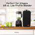 Hanging Blender Cover Compatible with Vitamix Low-Profile 64 oz. Blender, Foldable Dust Cover with Accessory Pockets Fits for Kitchen Blender, Bla...