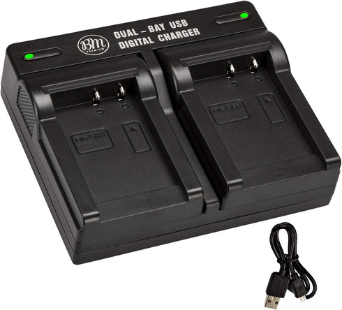 BM Premium NB-10L Dual Bay Battery Charger for Canon PowerShot G15, G16, G1X, G3X, SX40 HS, SX40HS, SX50 HS, SX60 HS Digital Cameras...