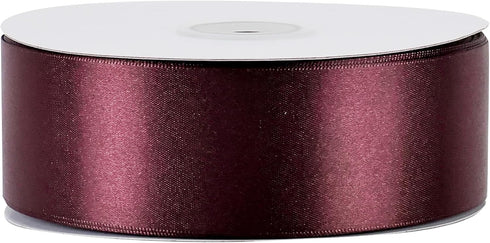 MEEDEE Burgundy Satin Ribbon 1-1/2 inch Wide Burgundy Ribbon Double Faced Satin Ribbon Burgundy Christmas Ribbon by 50 Yards Burgundy Ribbon for C...