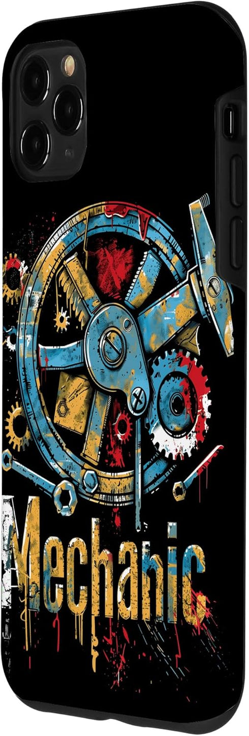 iPhone 11 Pro Max Mechanic: a retro design for mechanics and handyman Case...