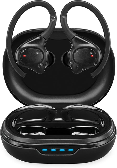 iLive IAEBTW53B Bluetooth True Wireless Earbuds with Built in Mic, IPX7 Waterproof, Charging Case, and Bluetooth 5.3 (Black)...