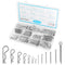 202 Pcs Hardware Pins Assortment Kit - 304 Stainless Steel Hairpin & R Clips, Retaining Fasteners, Cotter & Safety Split Pins...