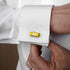 Yellow Bus Cuff links For Men With Gift Box....