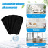 5pcs Ceiling Fan Air Filter, Fan Blade Air Purifier Active Carbon Filter Pads with Double-sided Tape for Home Office Keep Air Fresh Cleaning Conta...